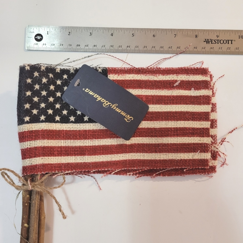 Rustic American Flag Decor Set Of 4 Tommy Bahama - Picture 3 of 4